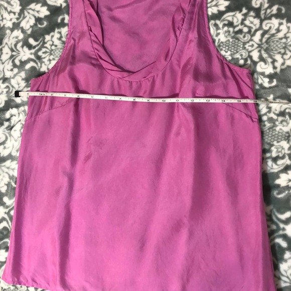 J Crew 100% Silk Pink Sleeveless Blouse Size 0 - Picture 8 of 9